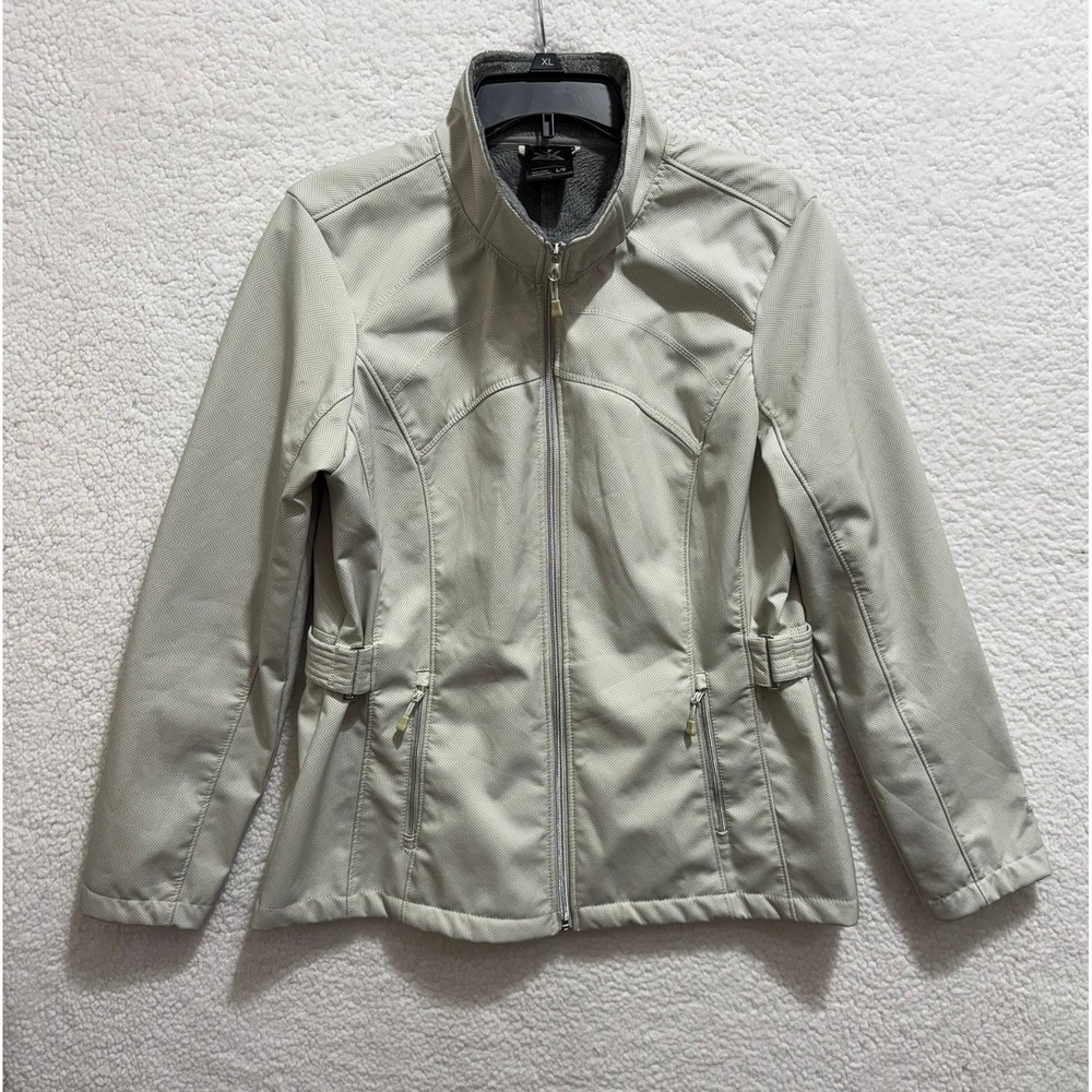 Xanadu Women's Jacket Pearl Haze Size‎ L Full Zip Fleece Lined Outdoor